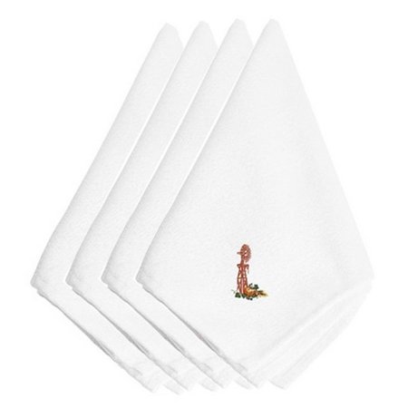 CAROLINES TREASURES Fall Windmill Embroidered Napkins, Set of 4 EMBT3013NPKE